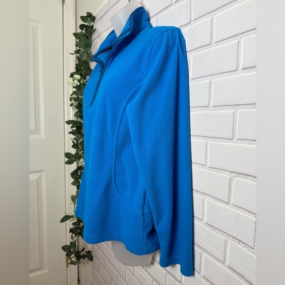 Lands' End Women's Blue Quarter Zip Fleece Pullover
Size M - Picture 7 of 10